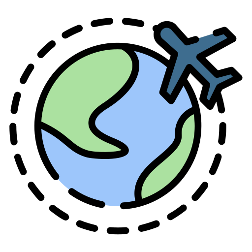 Airplane around the world